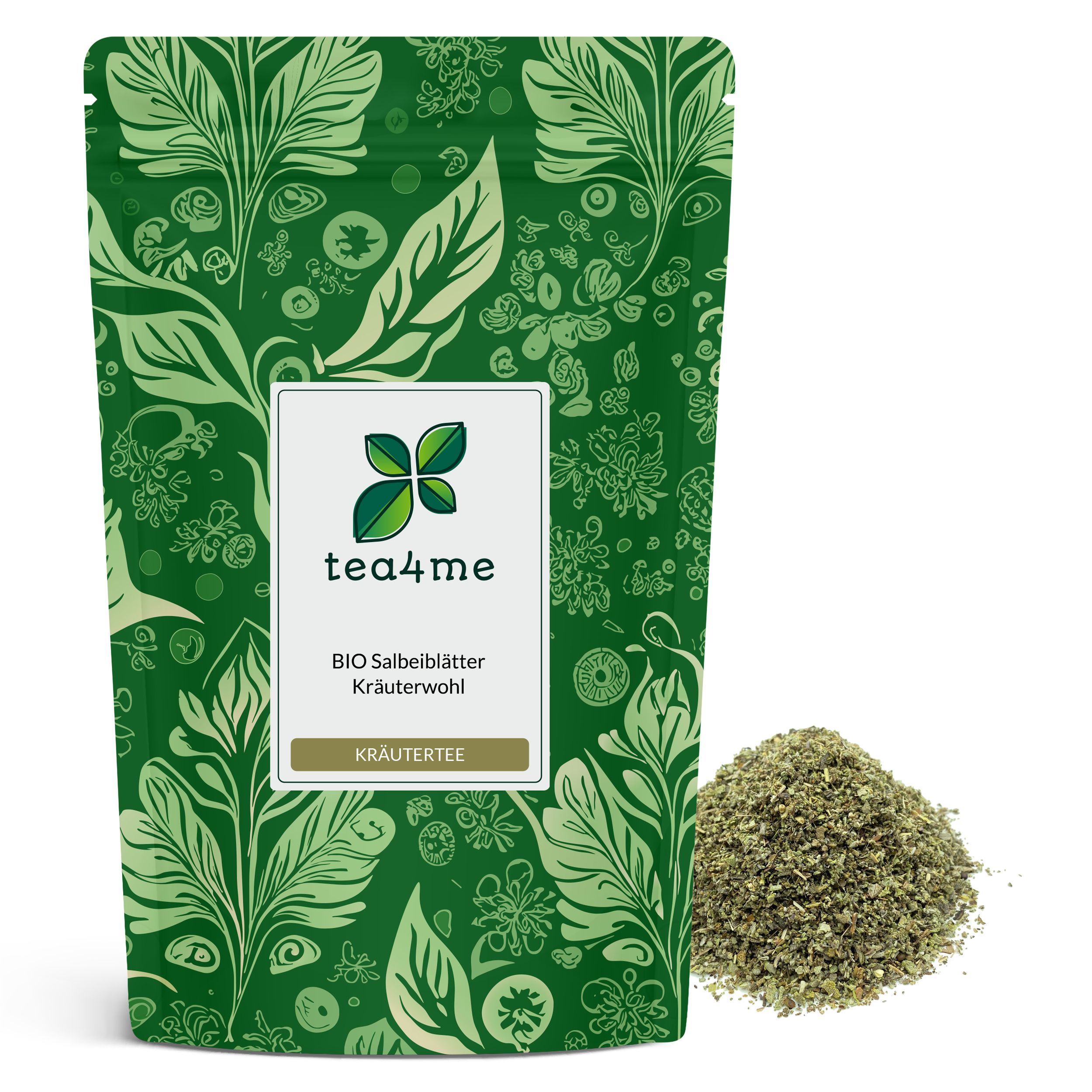 tea4me BIO Salbeiblätter (Salbei-Tee) Kräuterwohl 50 g Tee