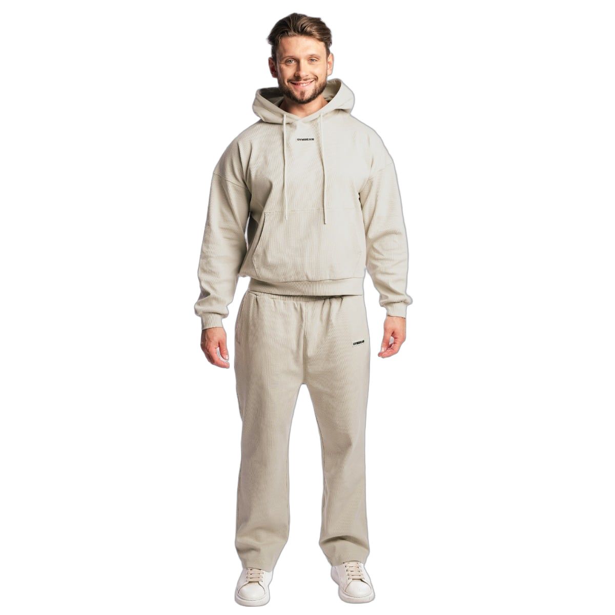 GymBeam Hoodie Herren Oversized mit Kapuze in Grey
