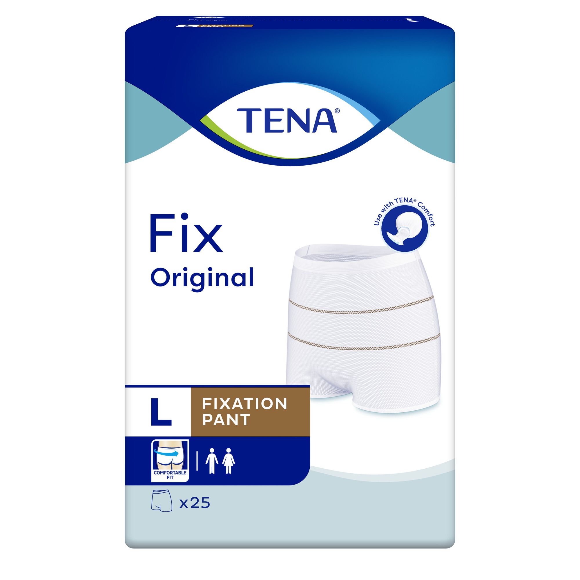 TENA Fix Original Fixation Pant, Größe L, Packung mit 25 Stück.