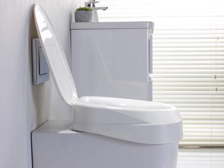 Invacare Toilettensitzerhöhung Aquatec 90 ERGO 10cm mit Deckel