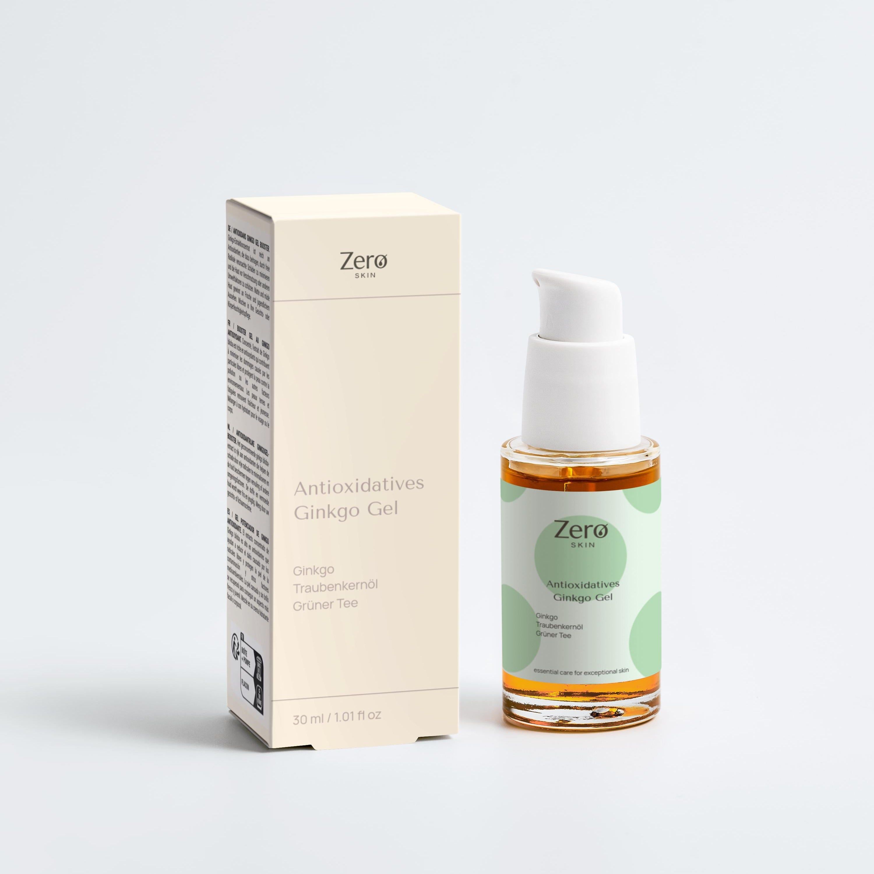 Zero Skin Antioxidatives Ginkgo Gel, schützend hydratisierend für müde und fahle Haut