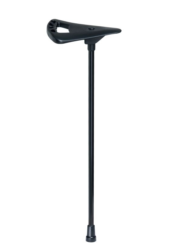 Gehstock mit Sitz schwarz Standardlänge für Körpergrößen von 170 bis 180 cm