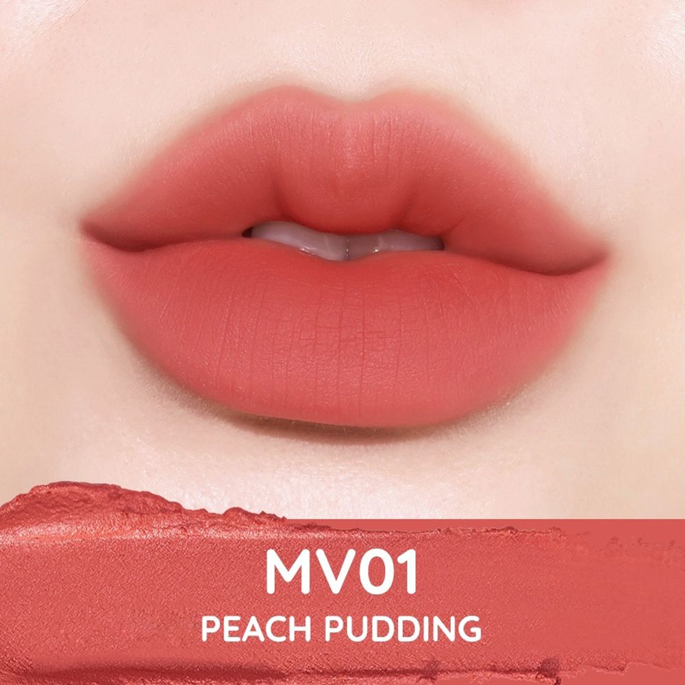 BLACK ROUGE Muddish Cushion Velvet Liquid Lipstick MV01 Peach pudding