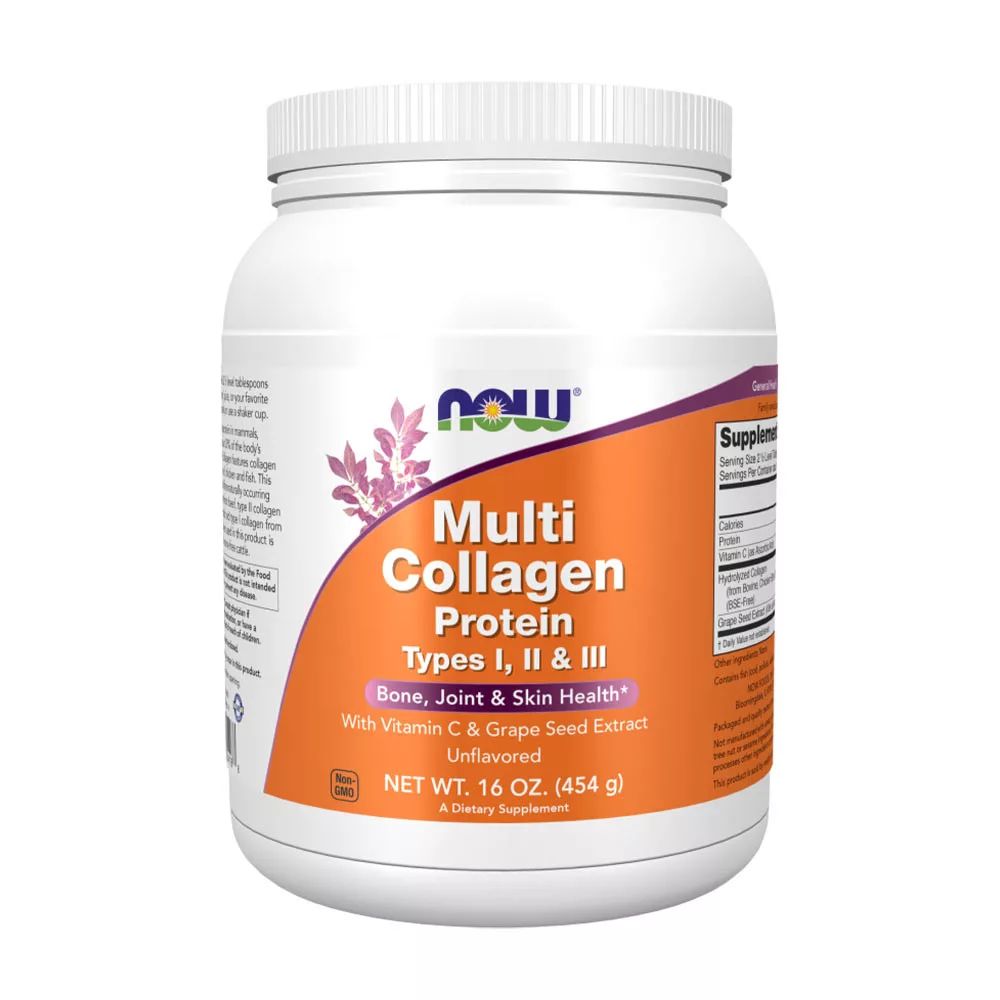 NOW Foods Multi Collagen Protein, Pulver 454 g