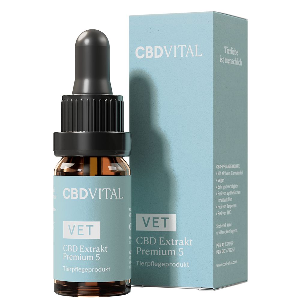VET CBD Extrakt Premium 5% Vital Tro.f.Hu./Kat 30 ml Tropfen
