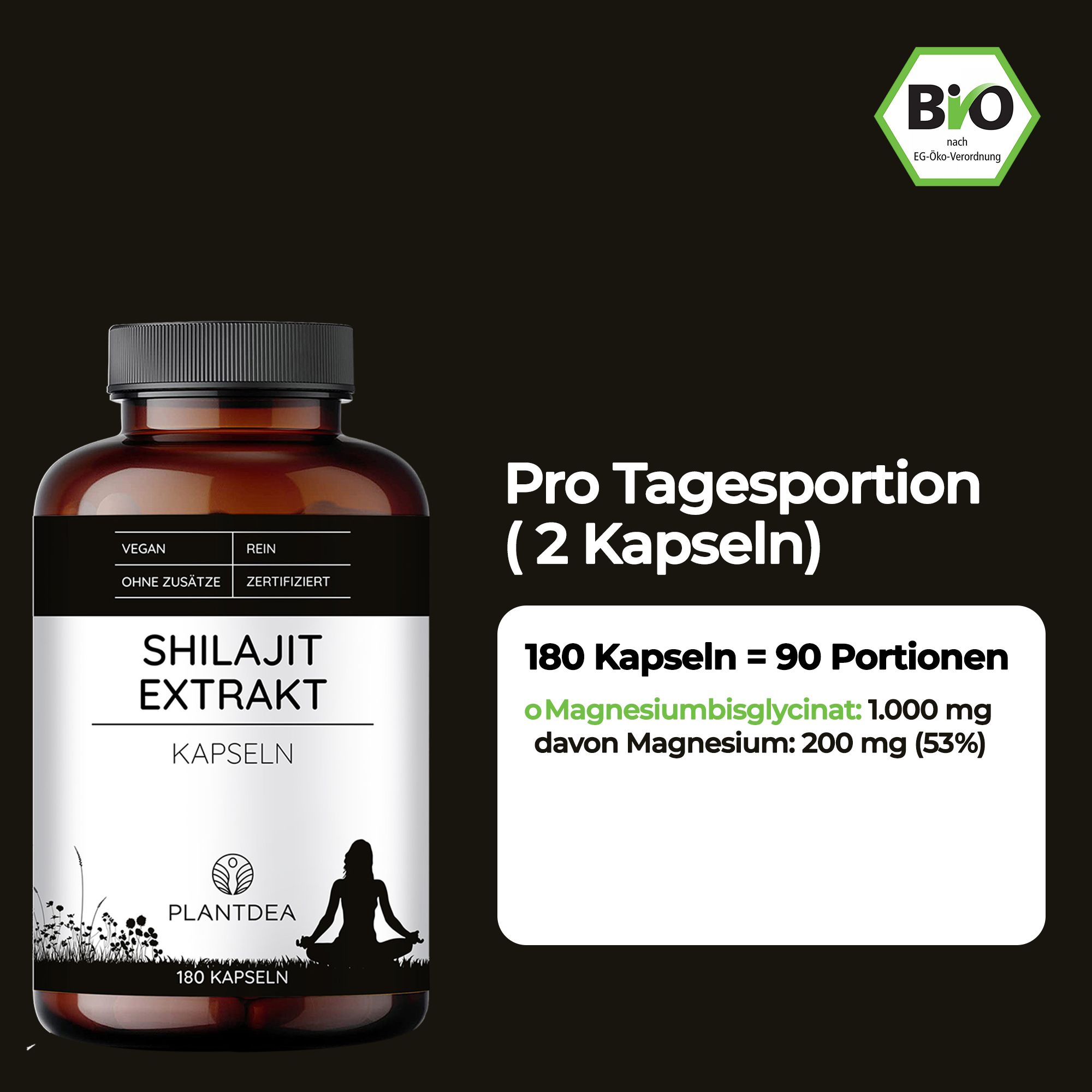 PlantDEA Shilajit Extrakt Kapseln