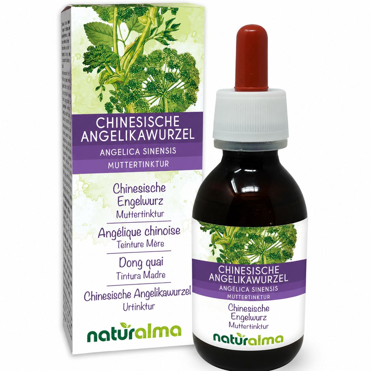 Naturalma Chinesische Engelwurz (Angelica sinensis) alkoholfreie Tropfen 120 ml