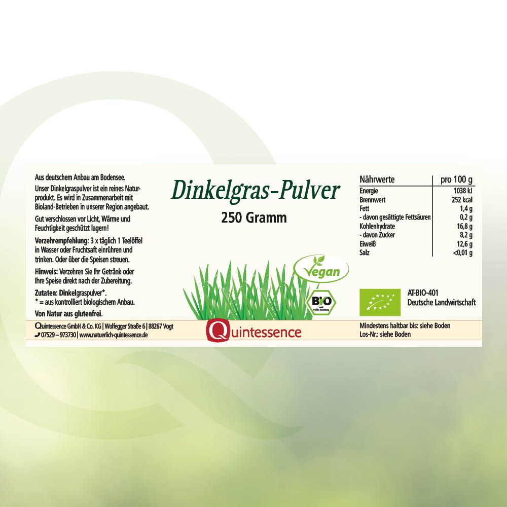 Dinkelgras-Pulver von Quintessence