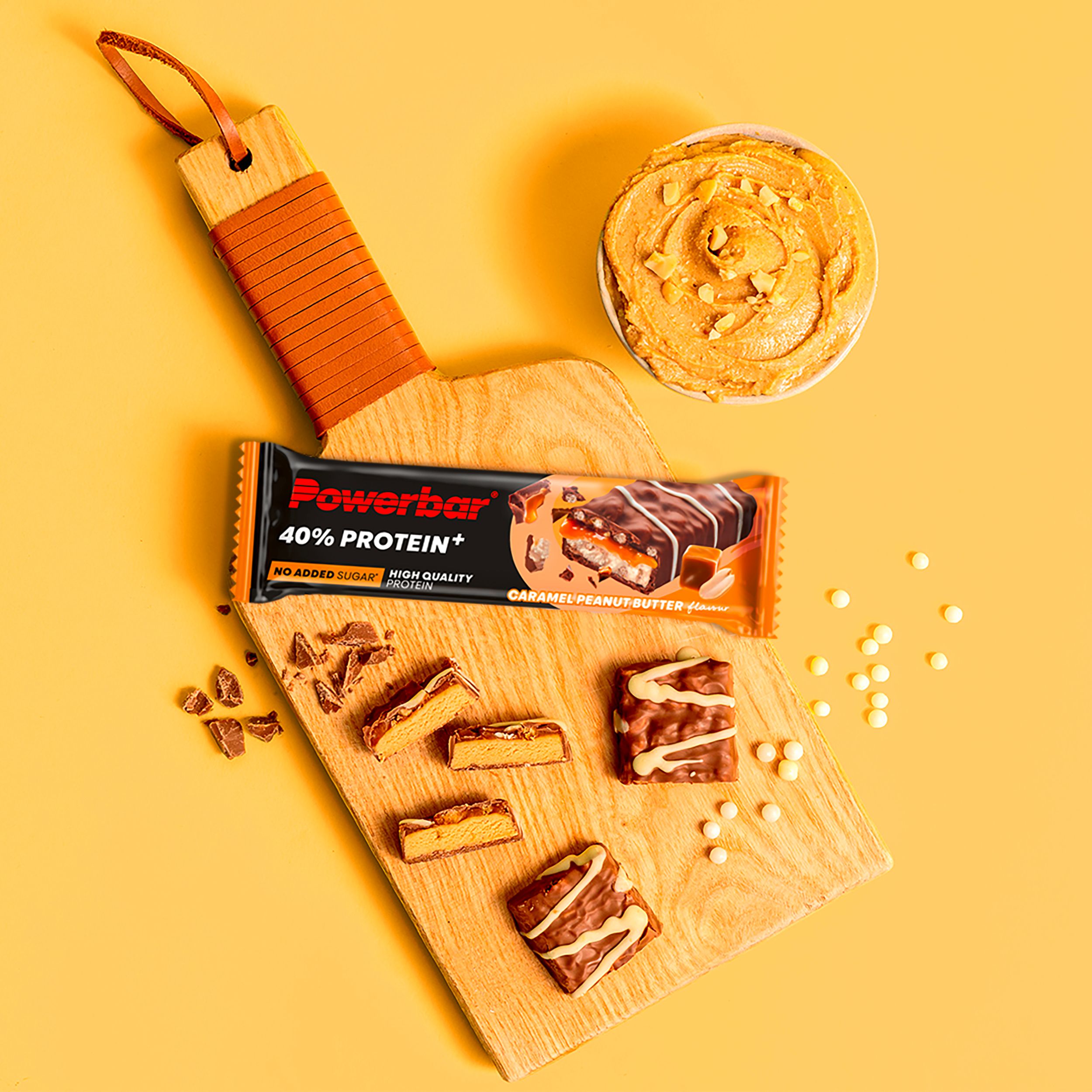 POWERBAR High Protein Riegel Caramel Peanut Butter 40% Protein + Crisp