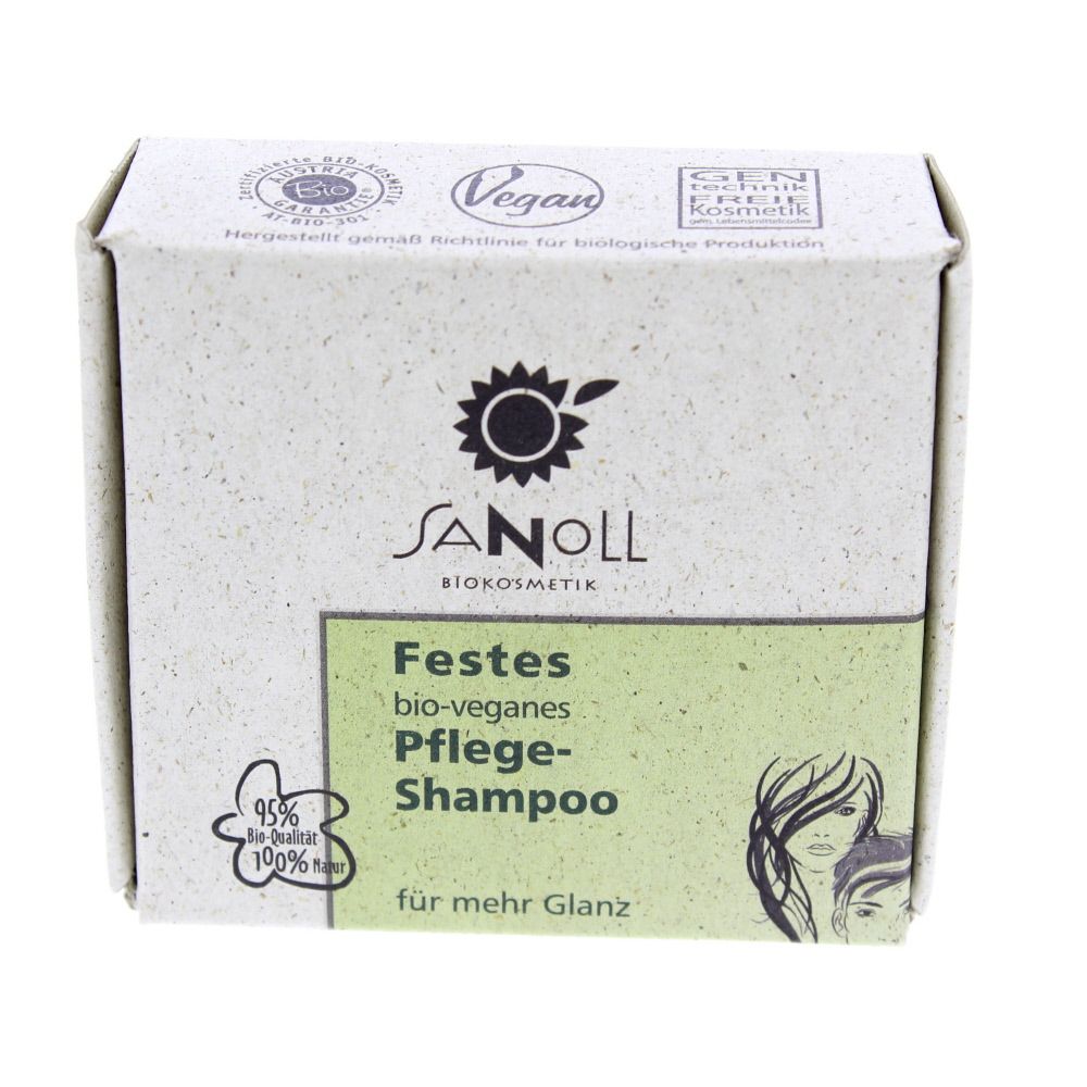 Sanoll Festes bio veganes Pflege Shampoo 60 g
