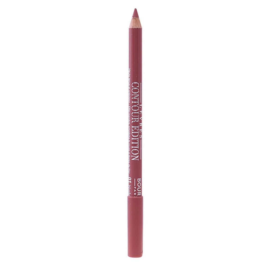 Roter Lipliner-Stift mit Kappe, Produktname und Marke sichtbar.