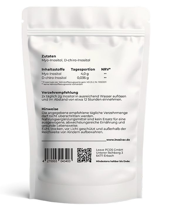 inosivar - Myo- & D-chiro-Inositol Pulver (inkl. Dosierlöffel)