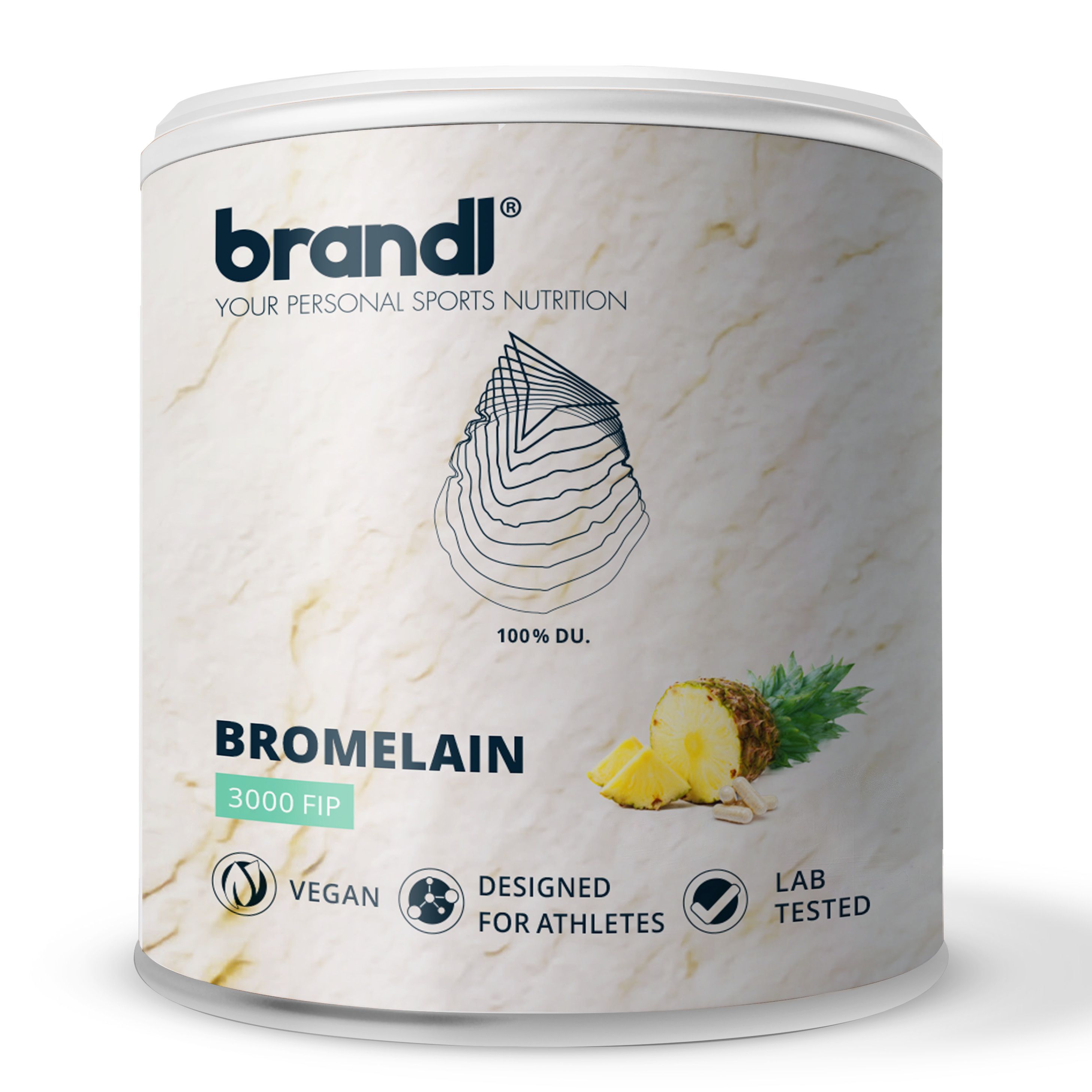 brandl® Bromelain hochdosiert Natürliche Enzyme aus der Ananas mit 3.