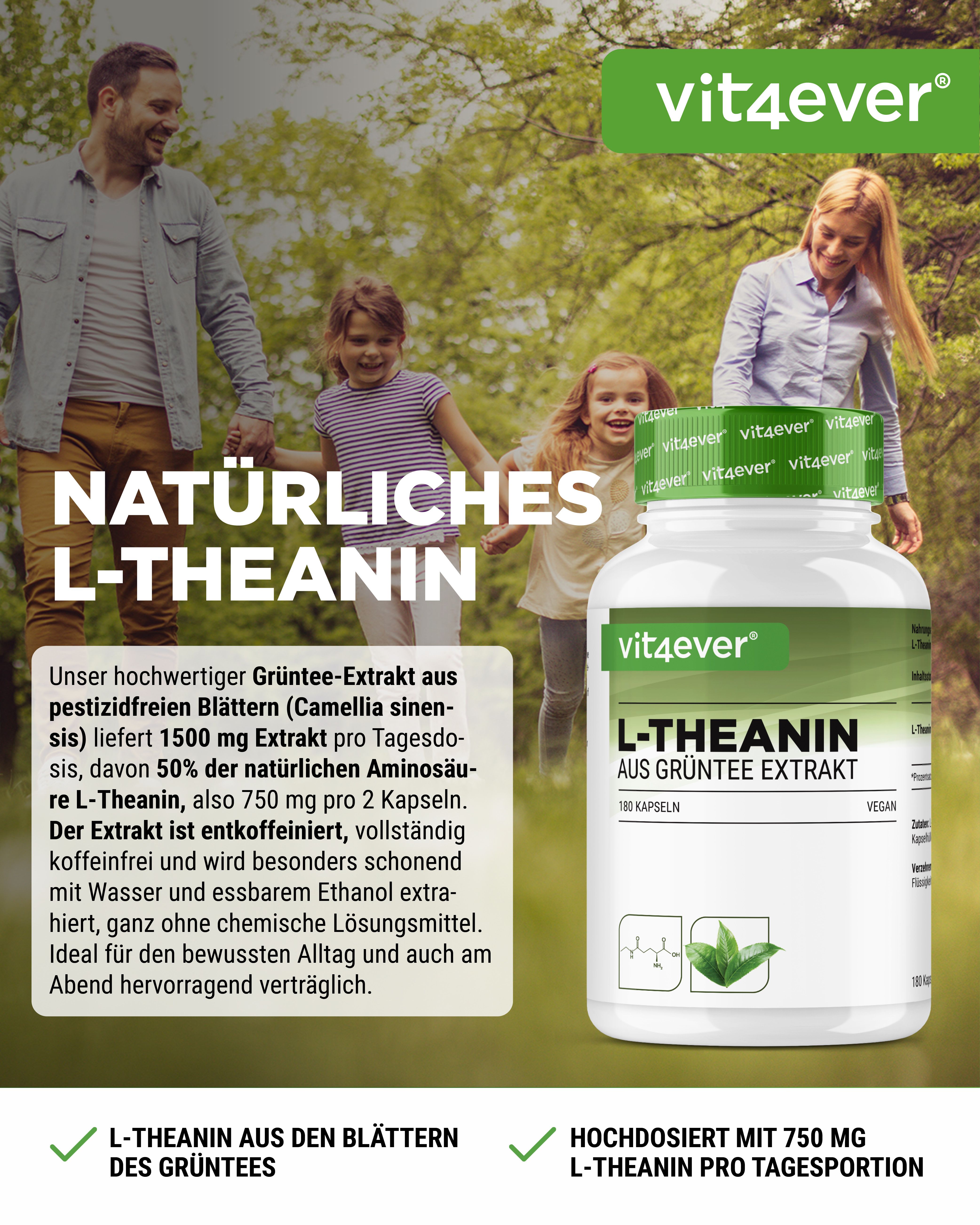 vit4ever L-Theanin aus Grüntee Extrakt