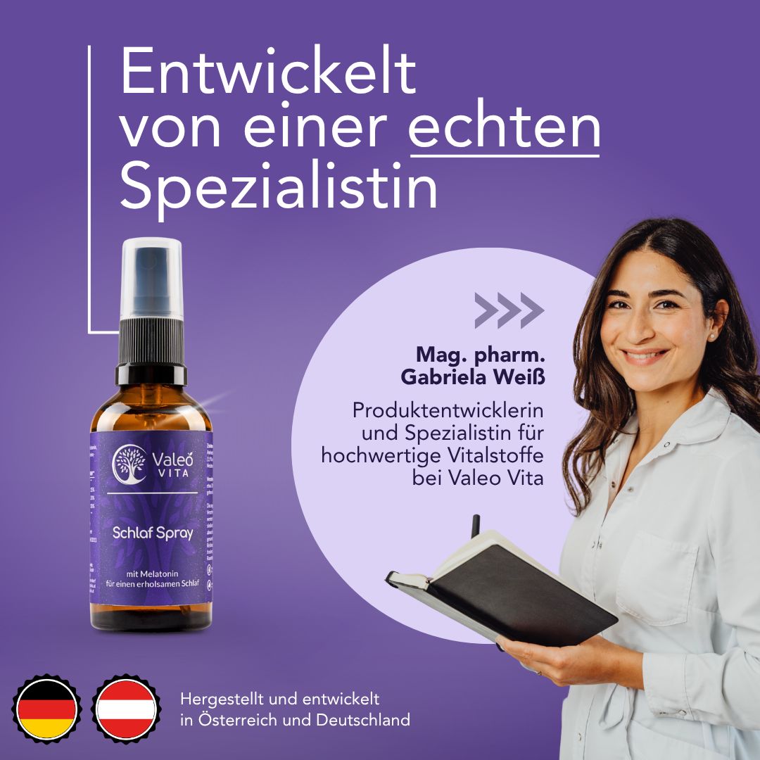 Valeo Vita™ Schlaf Spray mit Melatonin und Cofaktoren