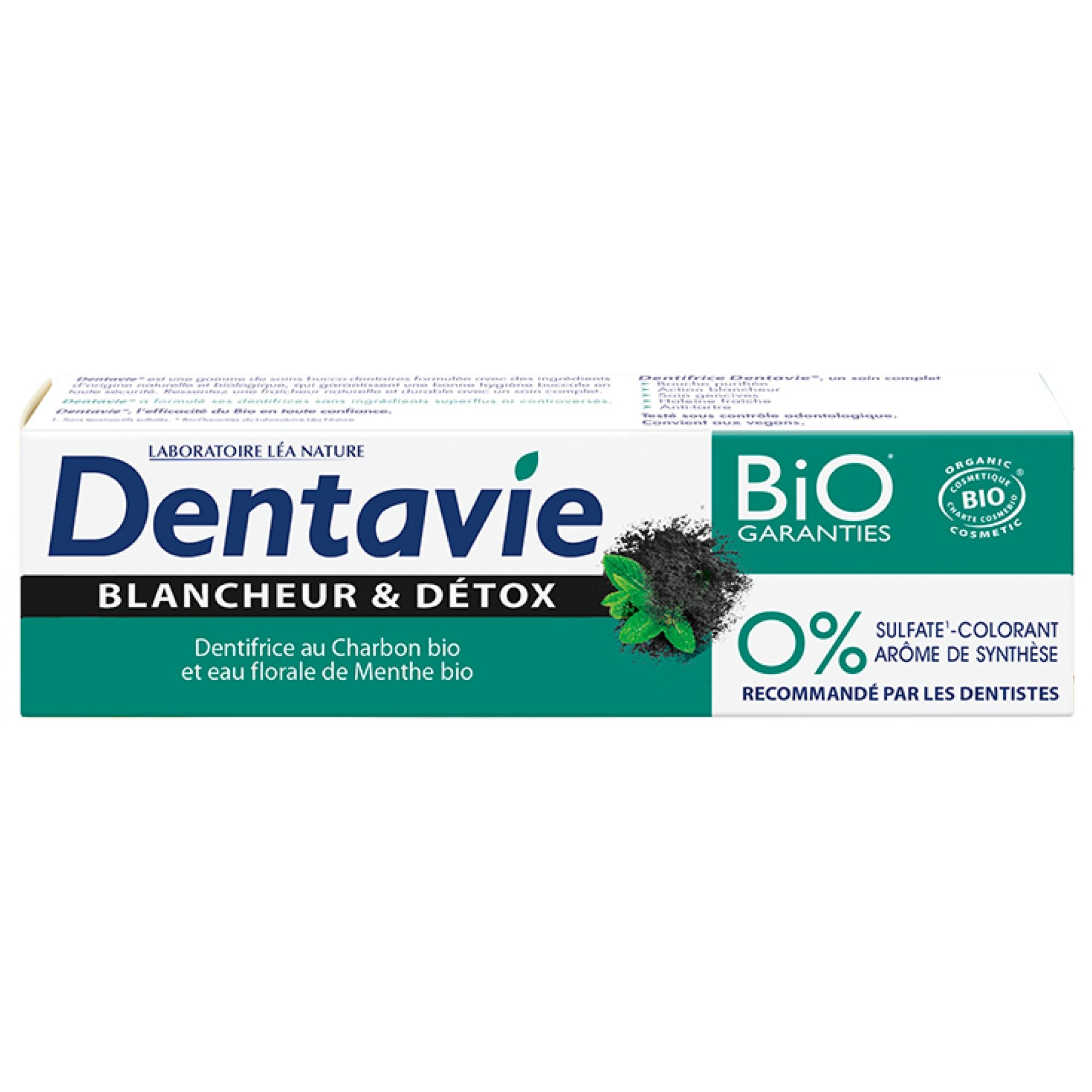 Dentavie Zahnpasta White & Detox Bio 17,2x4,8x3,3 cm