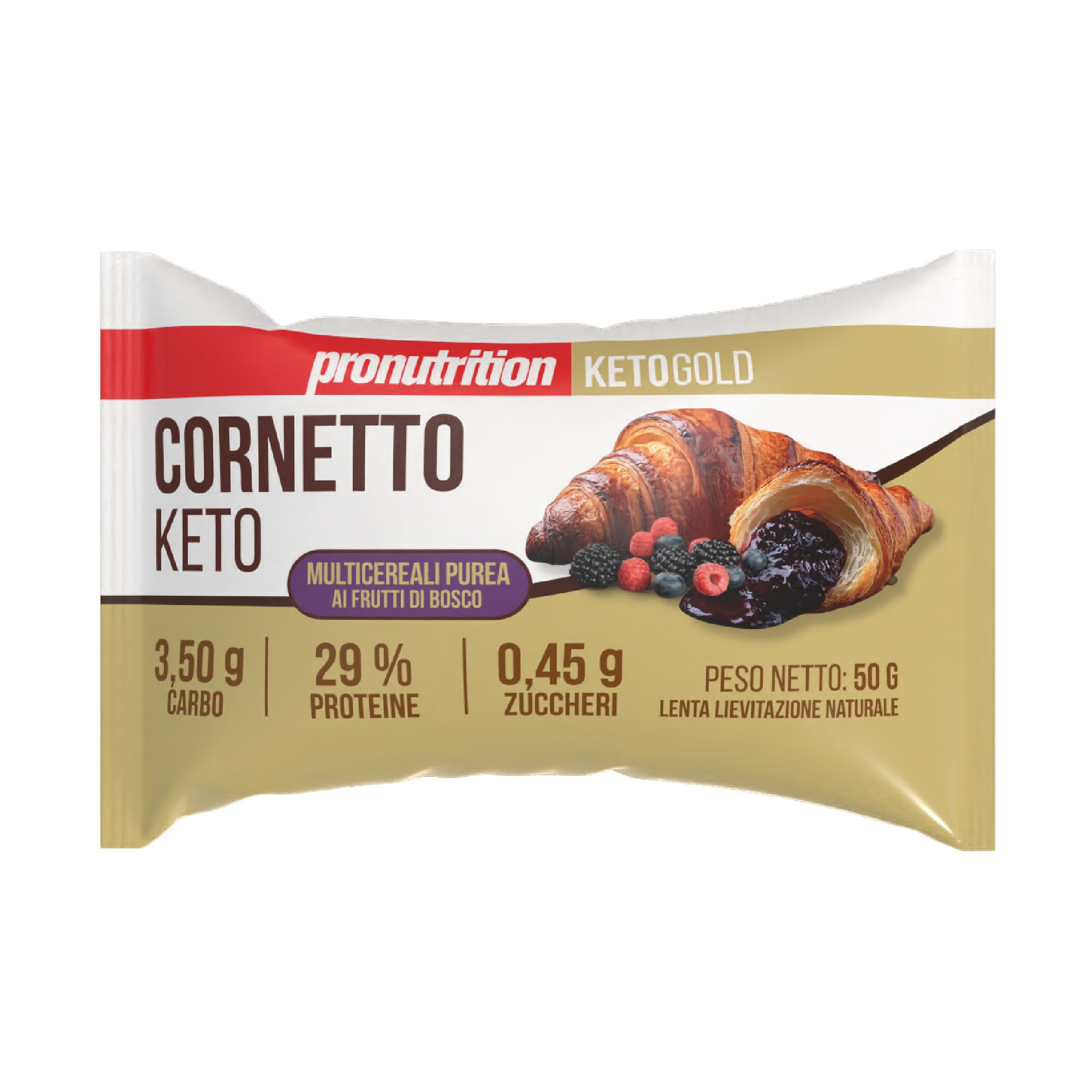 Pronutrition Cornetto keto multicereali (50 gr, Frutti di bosco)