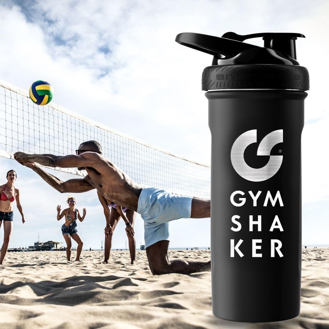 GYMSHAKER Protein Shaker Edelstahl Insulated