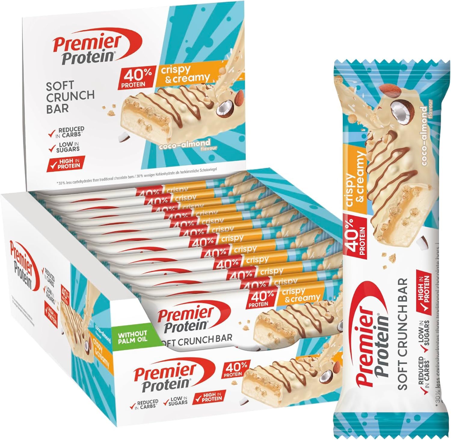 Premier Protein Soft Crunch Bar 40% 12x40 g Riegel