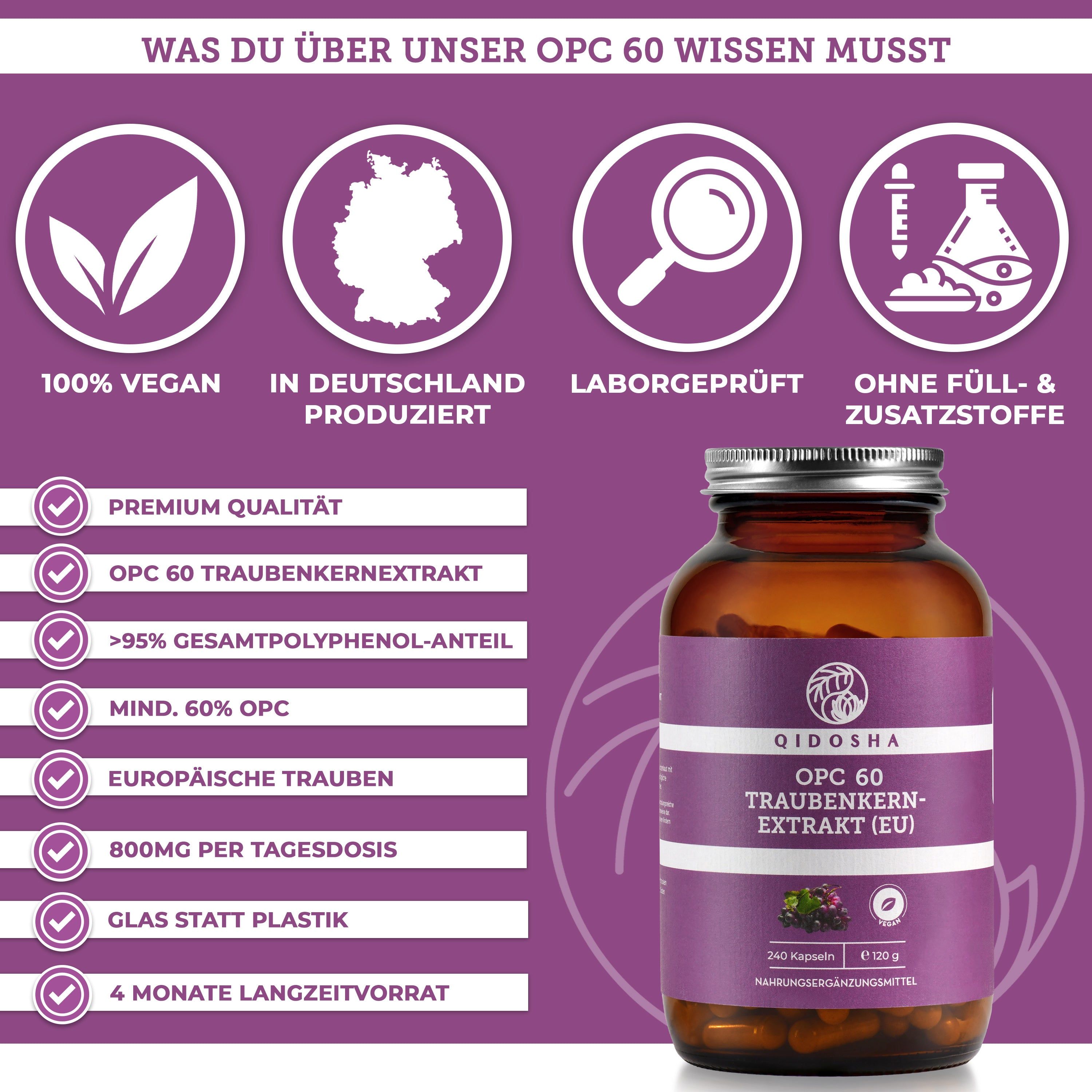 QIDOSHA Traubenkernextrakt OPC