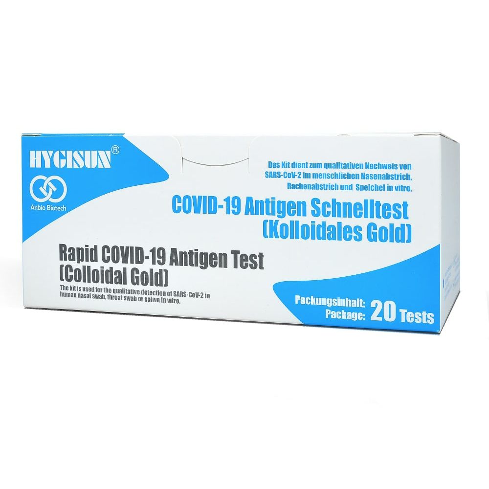 Hygisun Covid-19 Antigen Corona Schnelltest (20 Tests)