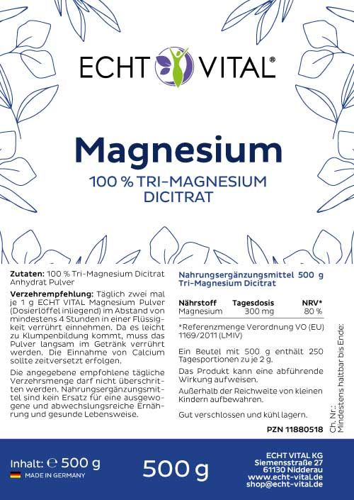 Echt Vital Magnesium Pulver