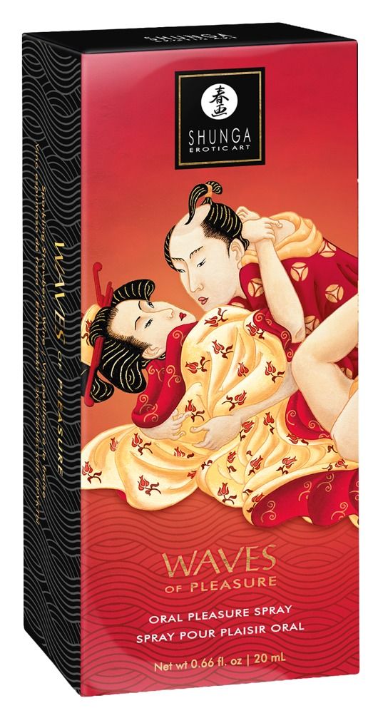 Shunga Erotic Art "Waves of Pleasure" Oral Pleasure Spray, 20 ml.