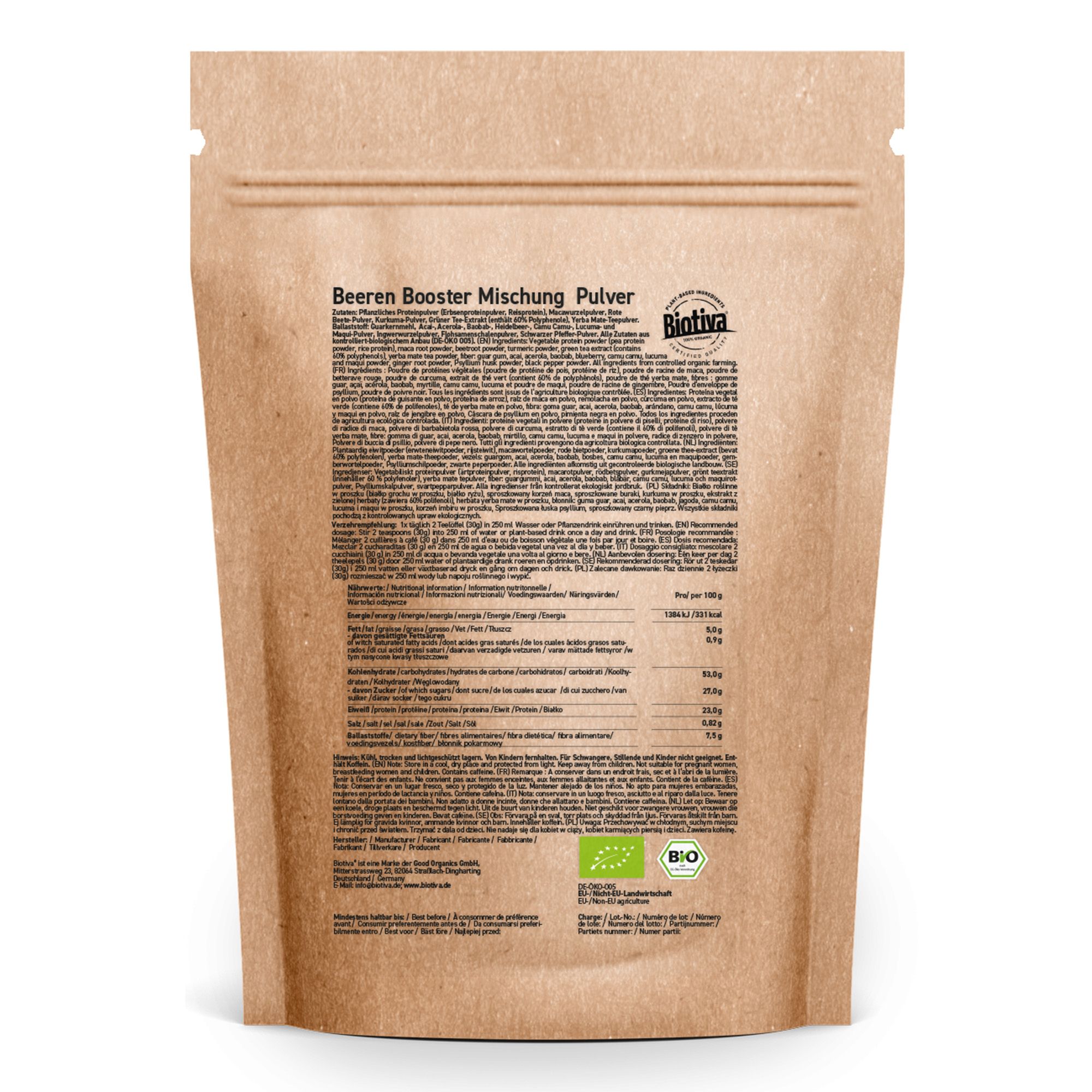 Beeren Booster Mischung Pulver Bio