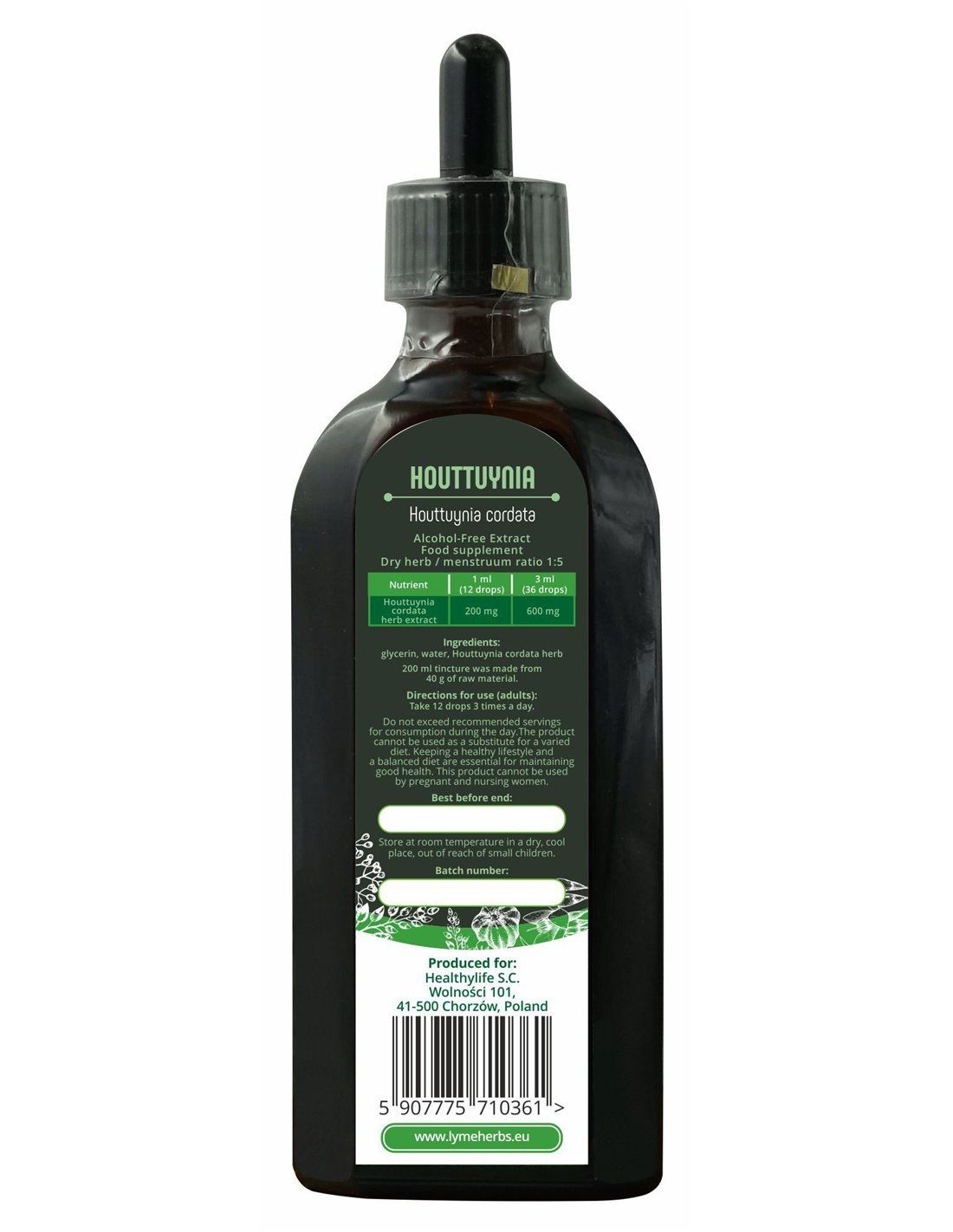 Lymeherbs Behaarter Zweizahn (Bidens pilosa), alkoholfreier Extrakt