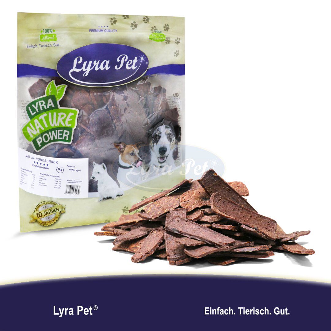 Lyra Pet® Rindfleischstreifen 5 kg Futter