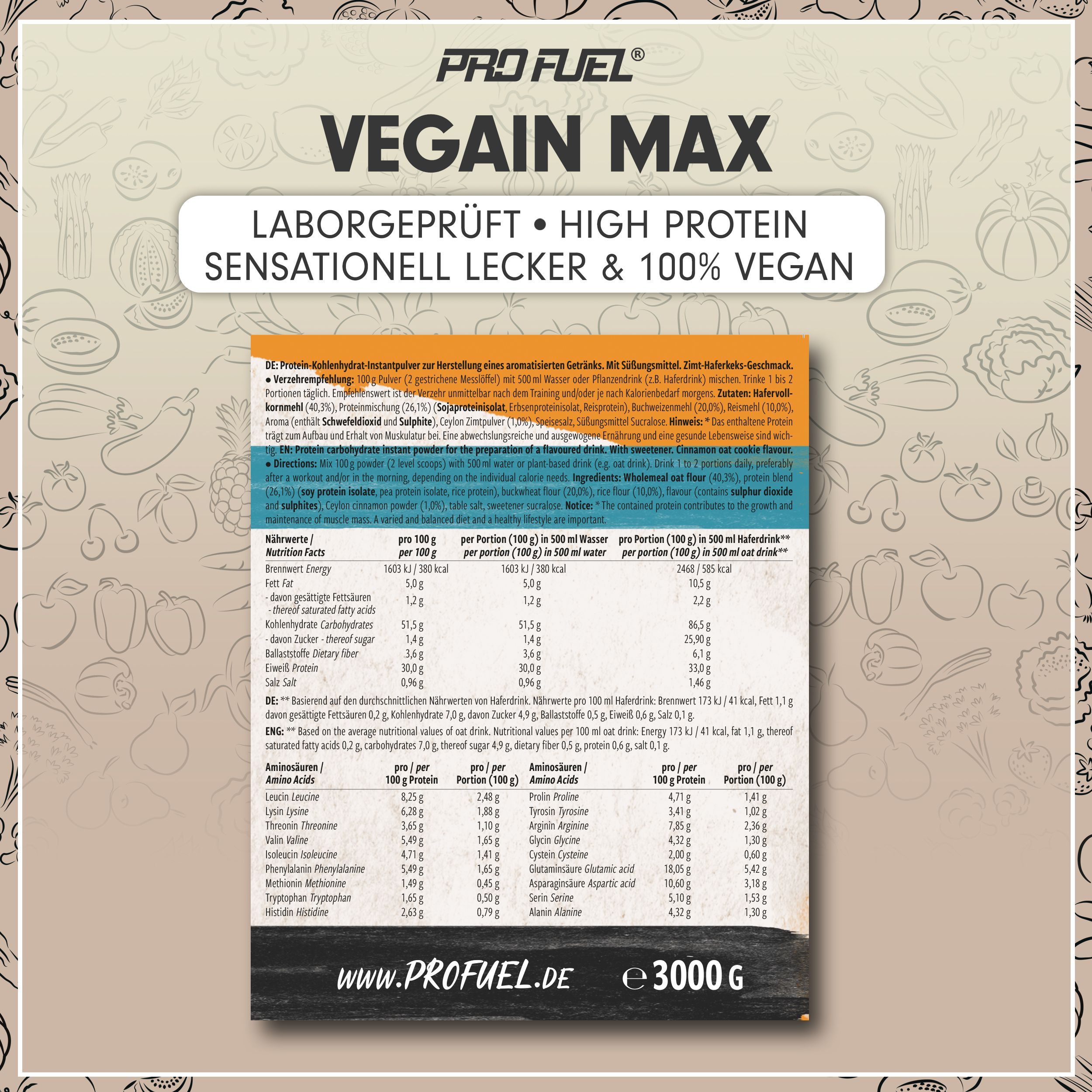 ProFuel - VEGAIN MAX Weight Gainer