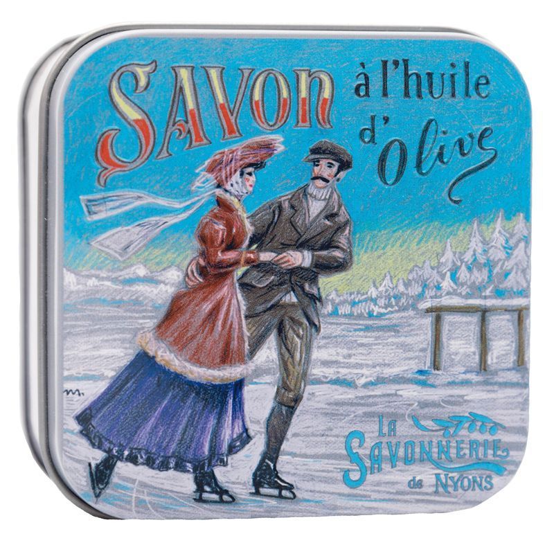 La Savonnerie de Nyons - Metallbox mit Seife - Eislaufen