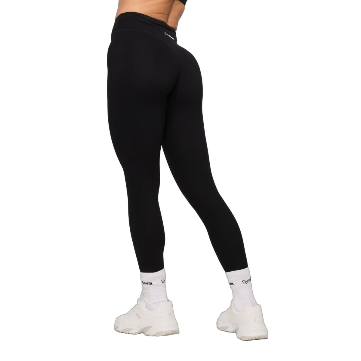 GymBeam Leggings Damen hohe Taille ohne Taschen Black