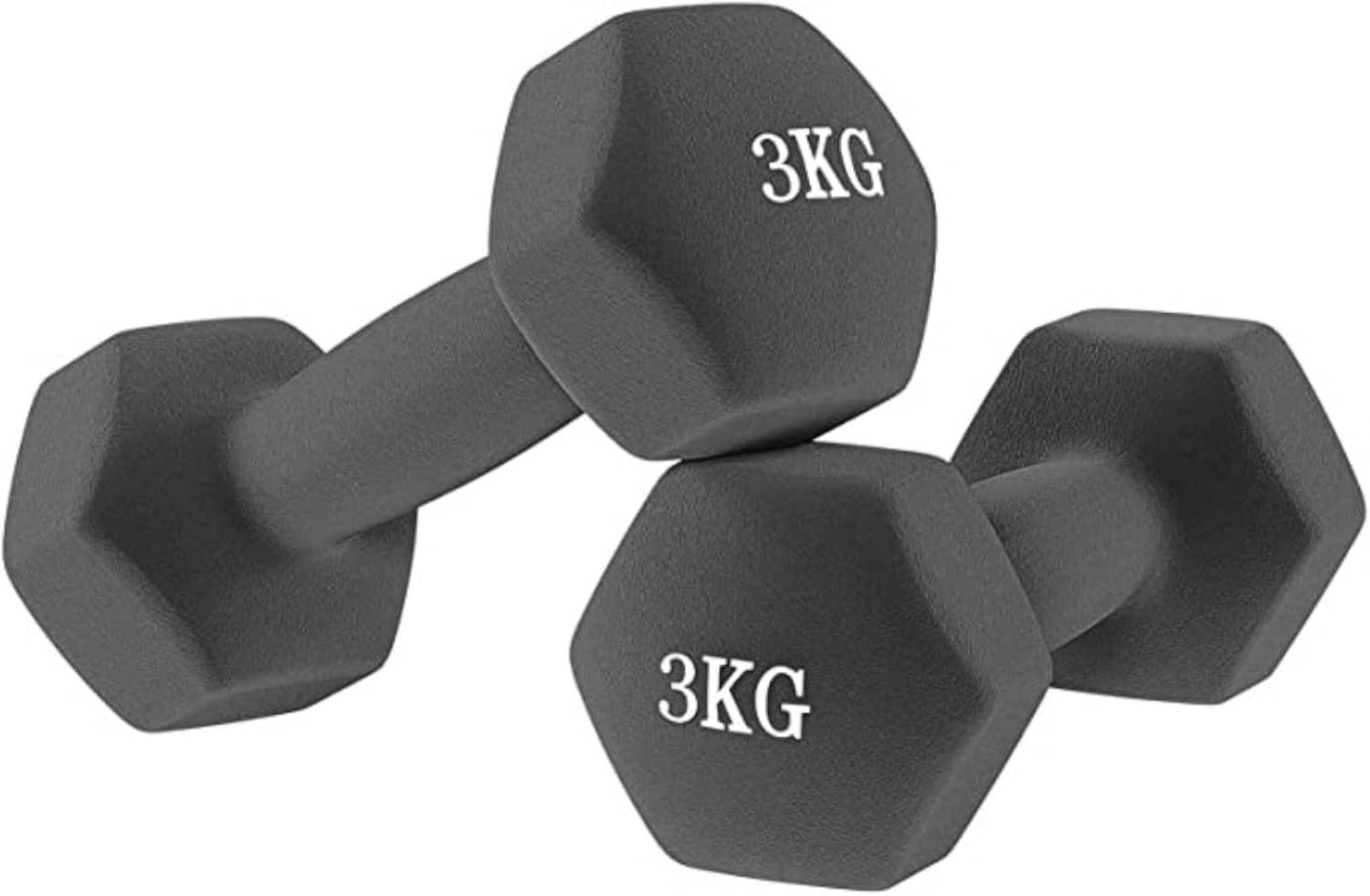 FFitness Coppia Manubri Esagonali in Neoprene da 3 Kg FF