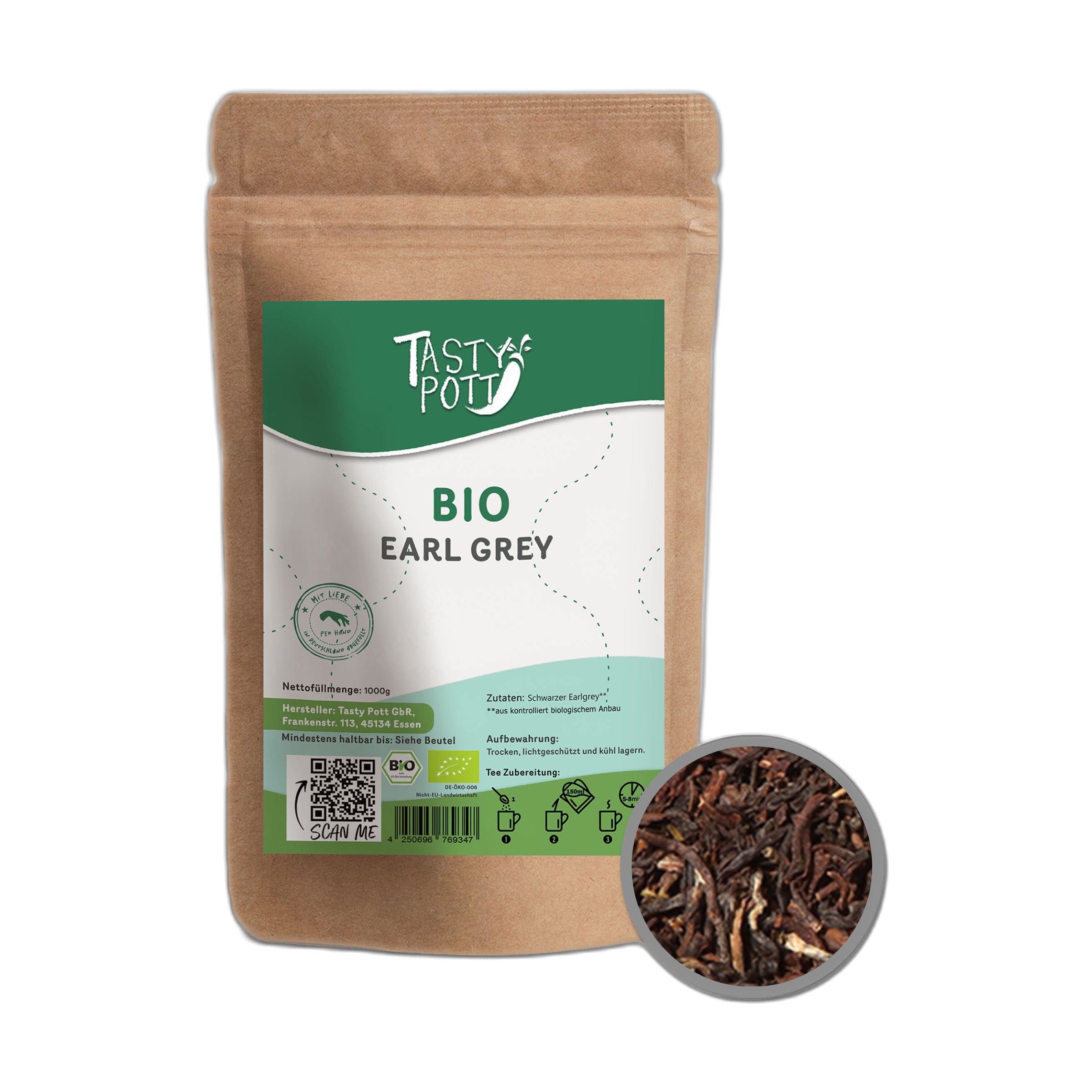 Tasty-Pott Tasty Pott Bio Earl Grey Tee 1 St