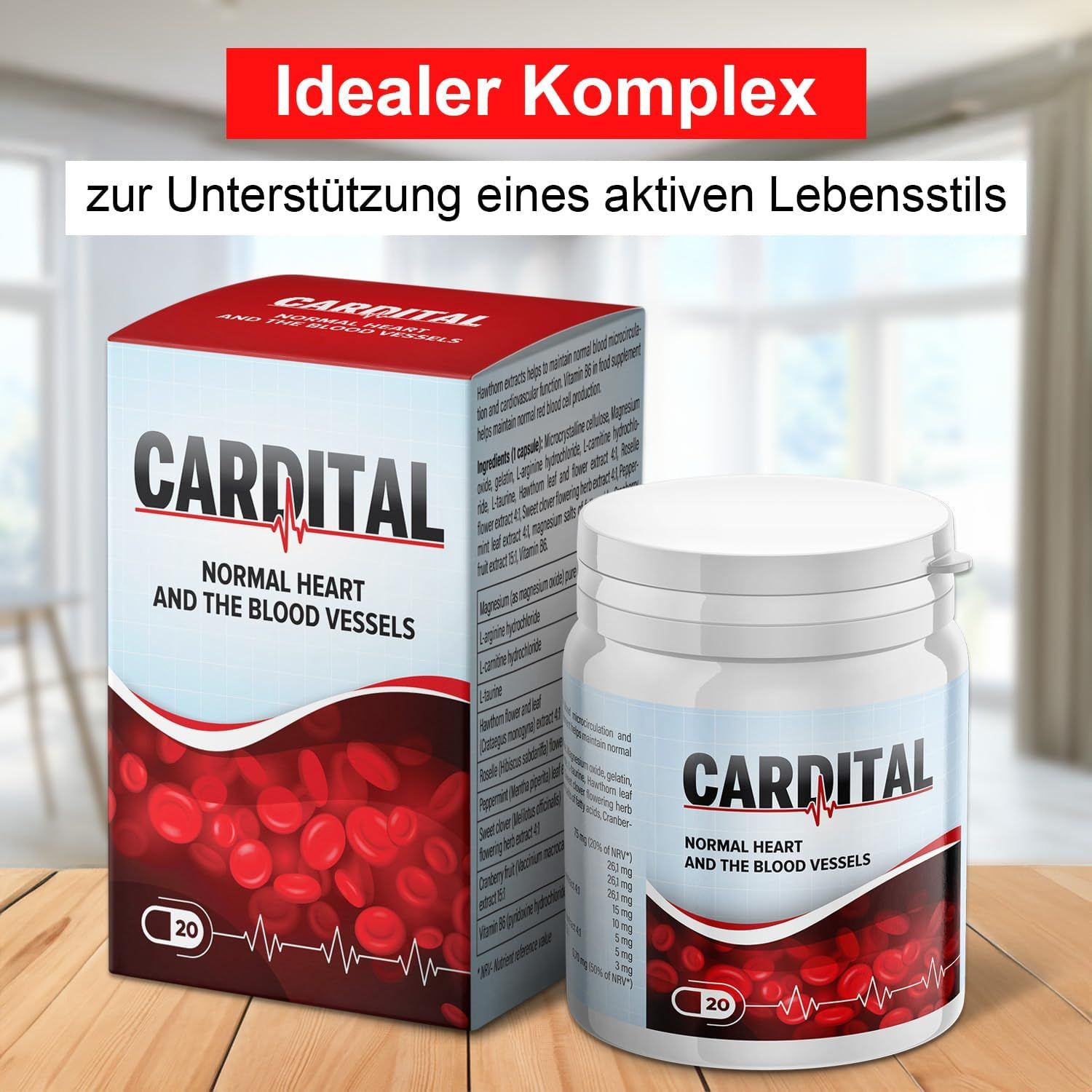 Cardital Nahrungsergnzungsmittel  Cranberry-extrakt, Magnesium, L-Arginin
