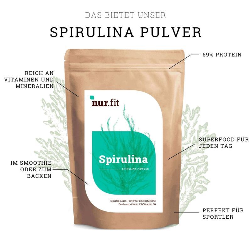 nur.fit Spirulina Pulver