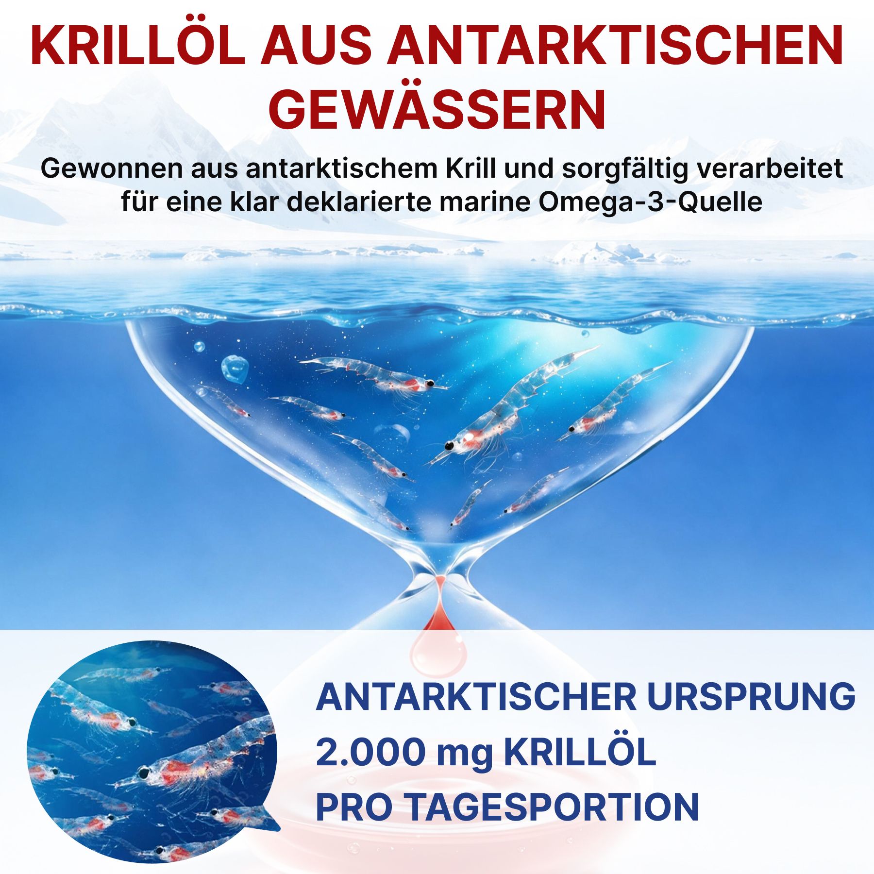 P-beauty Omega 3 Krillöl 2000mg EPA DHA Astaxanthin Phospholipide Hochdosiert Softkapseln