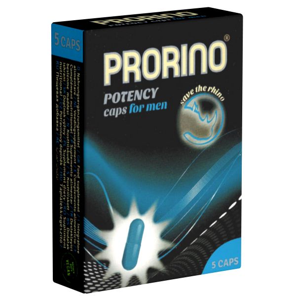 Prorino *Potency Caps* for men, blaue Kapseln für Männer