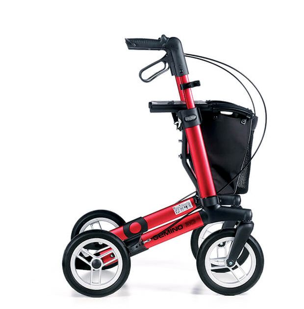 Rollator Gemino30 Comfort Geländerollator Leichtgewicht Gehwagen faltbar *ROT*