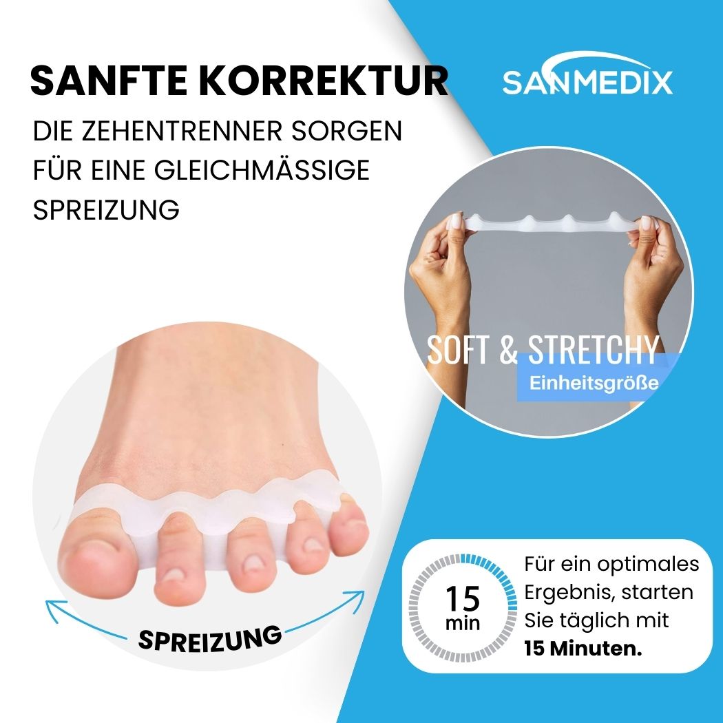 Sanmedix® Zehenspreizer für alle Zehen