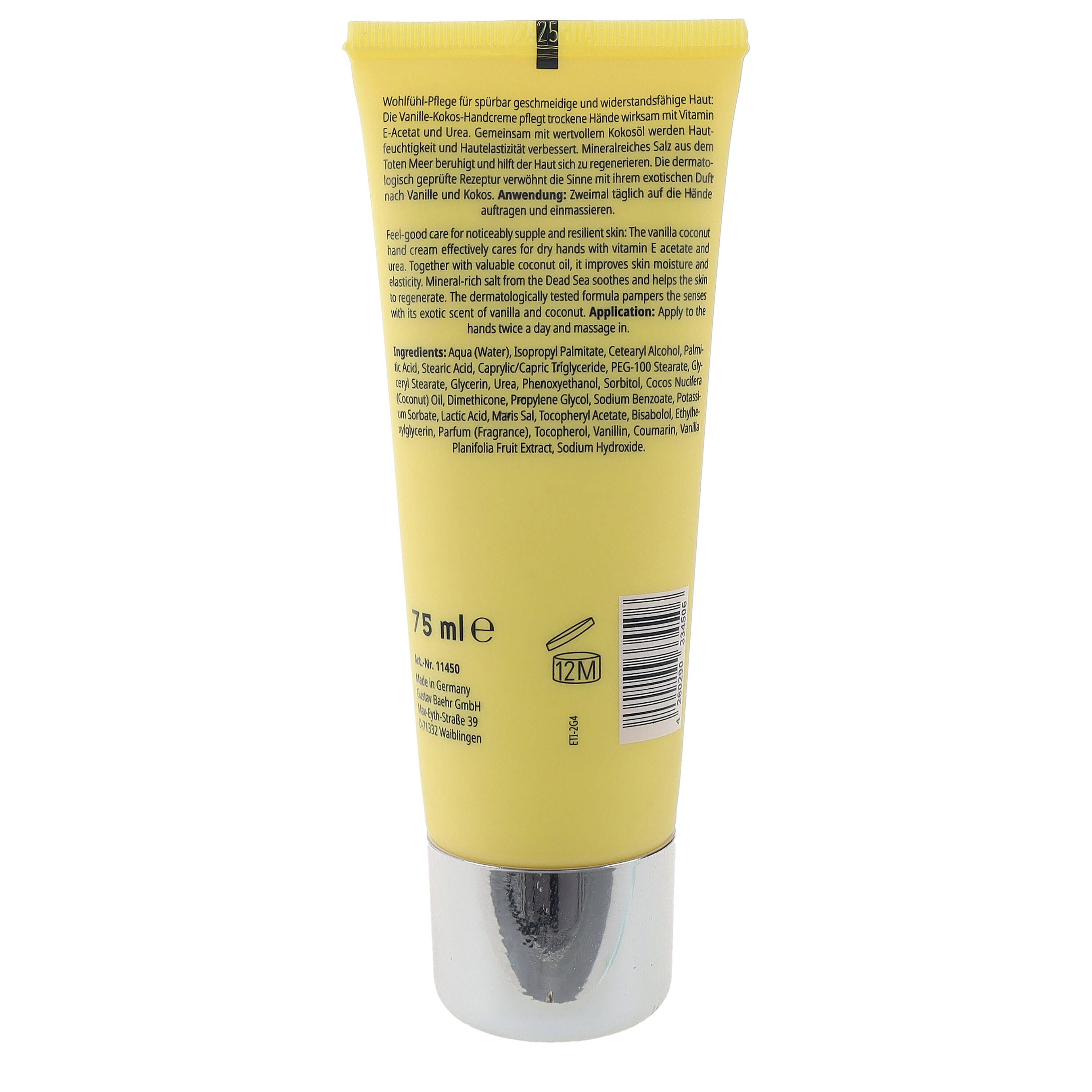 Baehr Beauty Concept Vanille-Kokos Handcreme