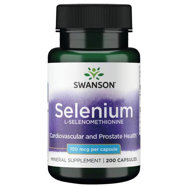 Swanson Selen L-Selenomethionin 100 mcg 200 Pc