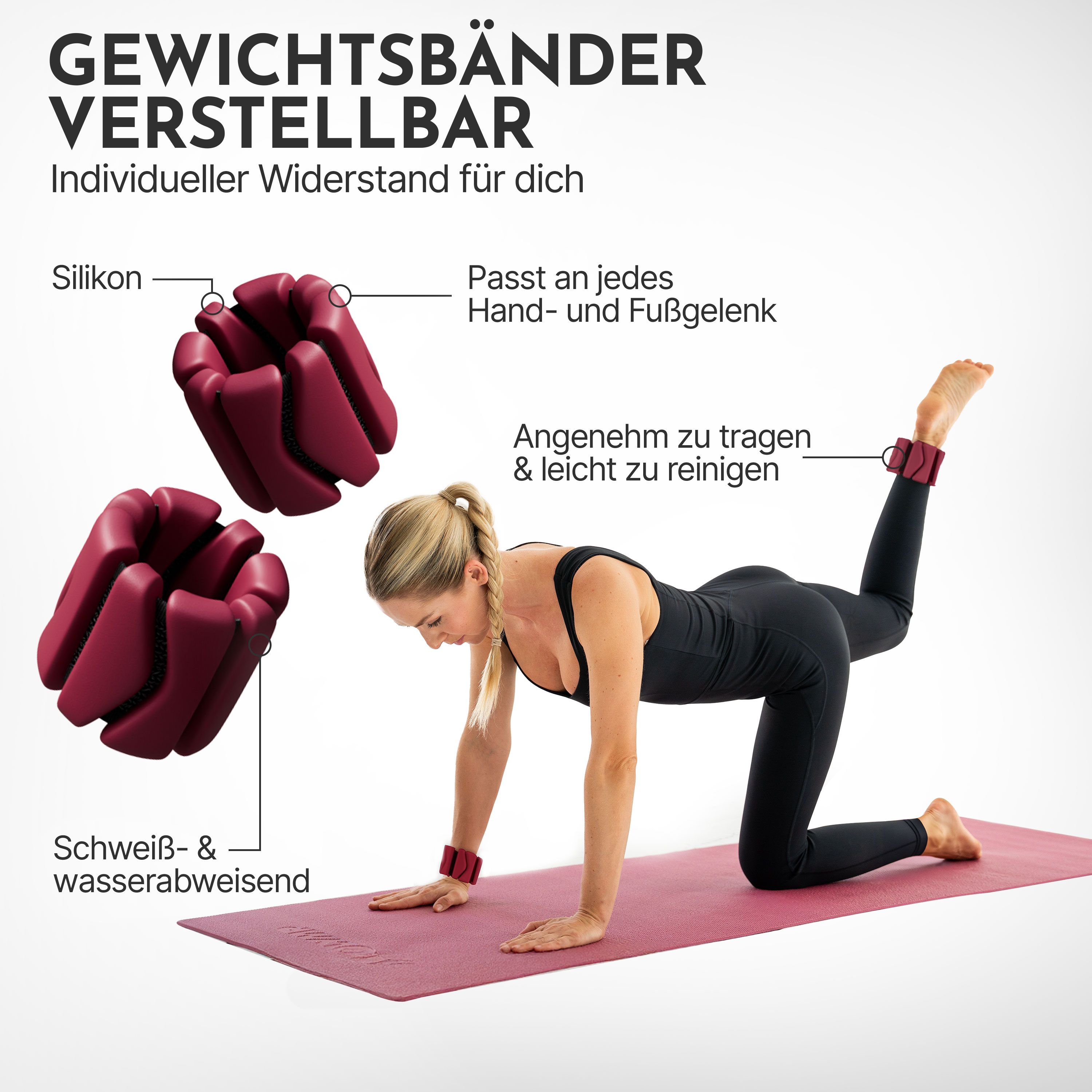 NEOLYMP Pilates Gewichtsmanschetten