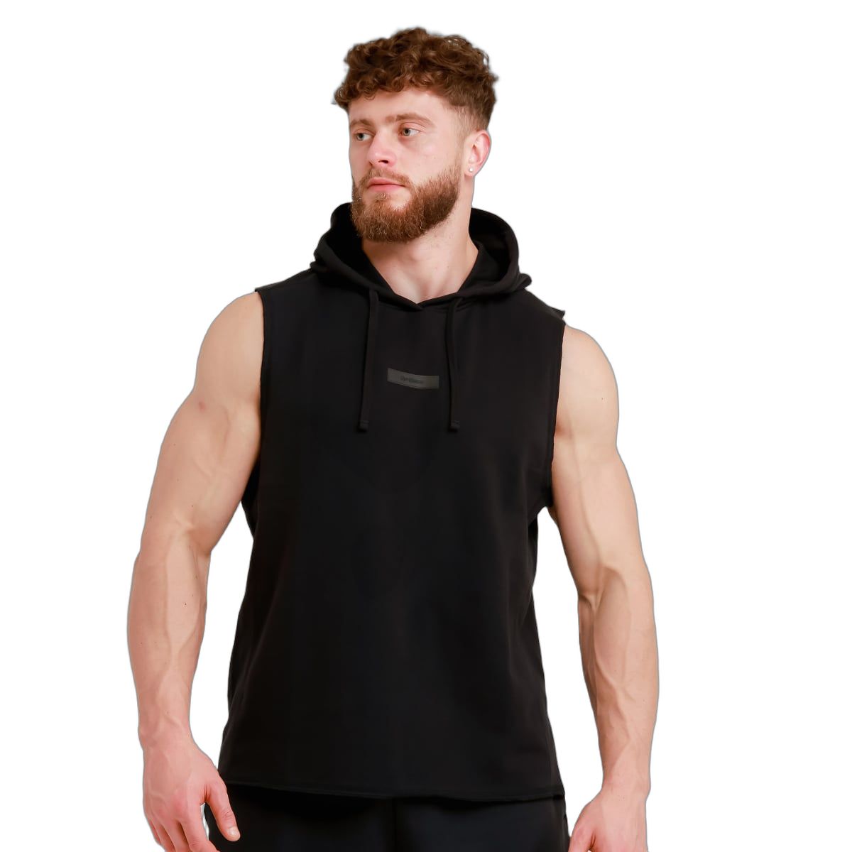 GymBeam Weste Herren Regular Fit ärmellos mit Kapuze Unity Schwarz 1 St