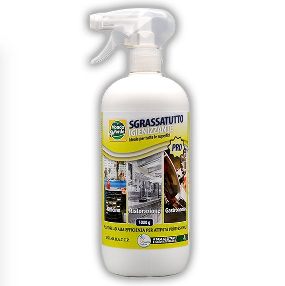 Mondo Verde - Sgrassatutto Pro Igienizzante - Spray Pronto Uso 1000 g