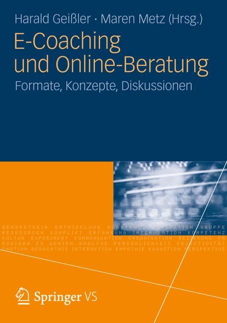 Buchcover: E-Coaching und Online-Beratung. Titel in Gold auf blauem Hintergrund. Springer VS Logo unten links.