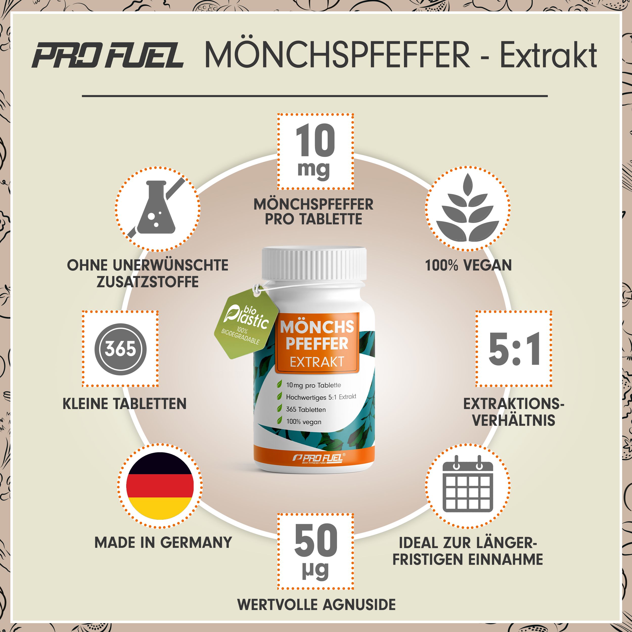 ProFuel - Mönchspfeffer Tabletten 365 St