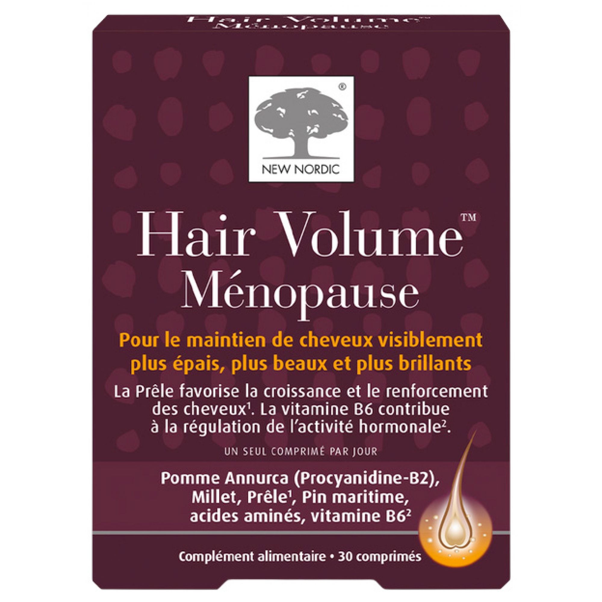 New Nordic Hair Volume Menopause 30 Tabletten 8,8x2,6x11,5 cm