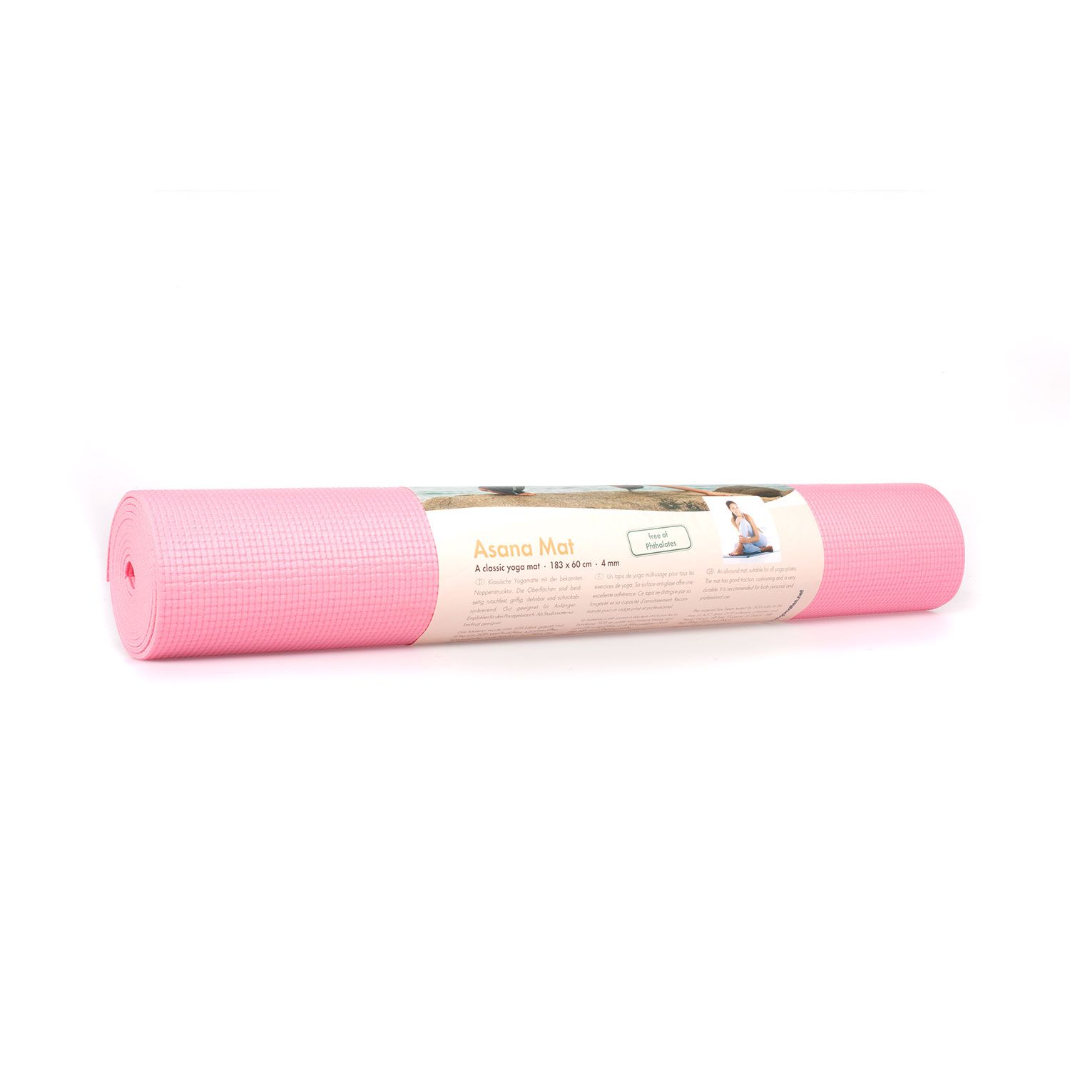 Yogamatte Asana Mat, PVC rosa 996-R